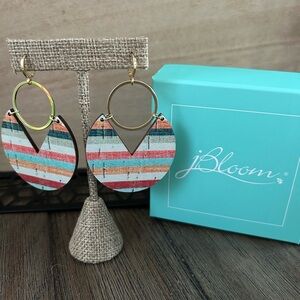 Jbloom Multicolor Striped Earrings